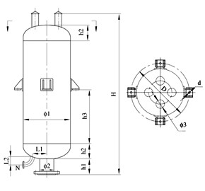 JD-KHP型不锈钢扩散缓冲放空消声器